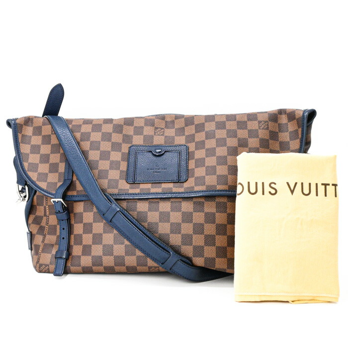 【美品】LOUIS VUITTON ルイ ヴィトン ダミエ スプリンター GM メッセンジャー ショルダーバッグ 斜め掛け ネイビー ブラウン N41256