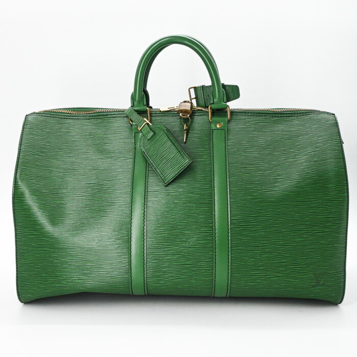 【お差し引き】LOUIS VUITTON ルイ・ヴィトン エピ キーポル 45 ボストンバッグ ボルネオ緑であること 緑 エピ なめし革 ユニ一発やる 旅する鞄 M42974