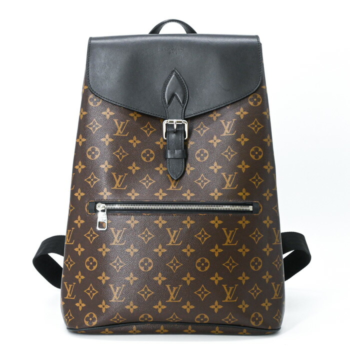 【美品】LOUIS VUITTON ルイヴィトン モノグラムマカサー パルク バックパック リュックサック PVC レザー ブラウン ブラック M40637