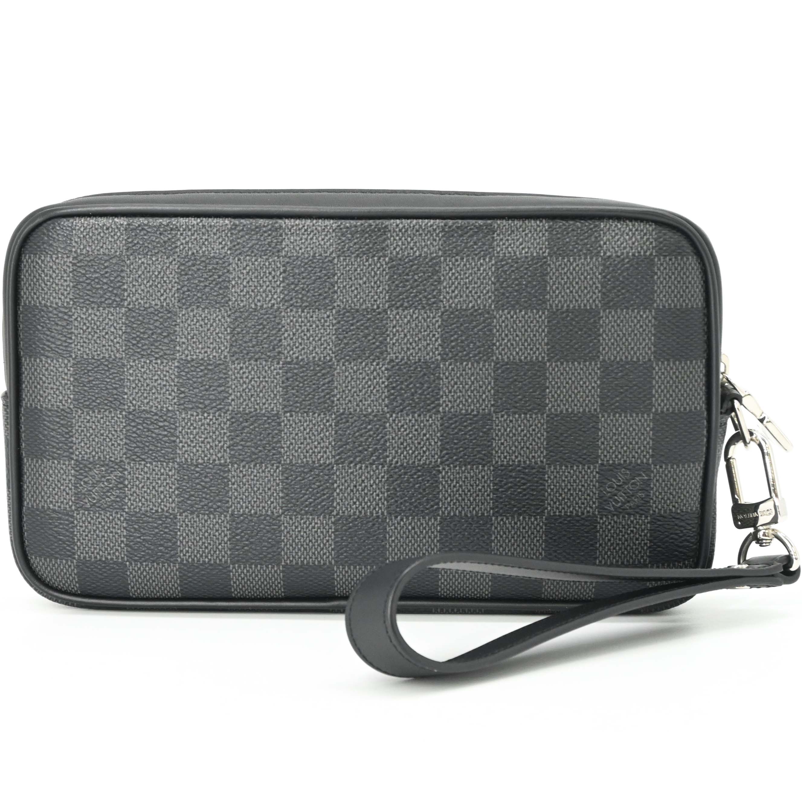 【未使用品】LOUIS VUITTON ルイヴィトン アルファ クラッチ ダミエ グラフィット クラッチバッグ セカンドバッグ ブラック 黒 N60182