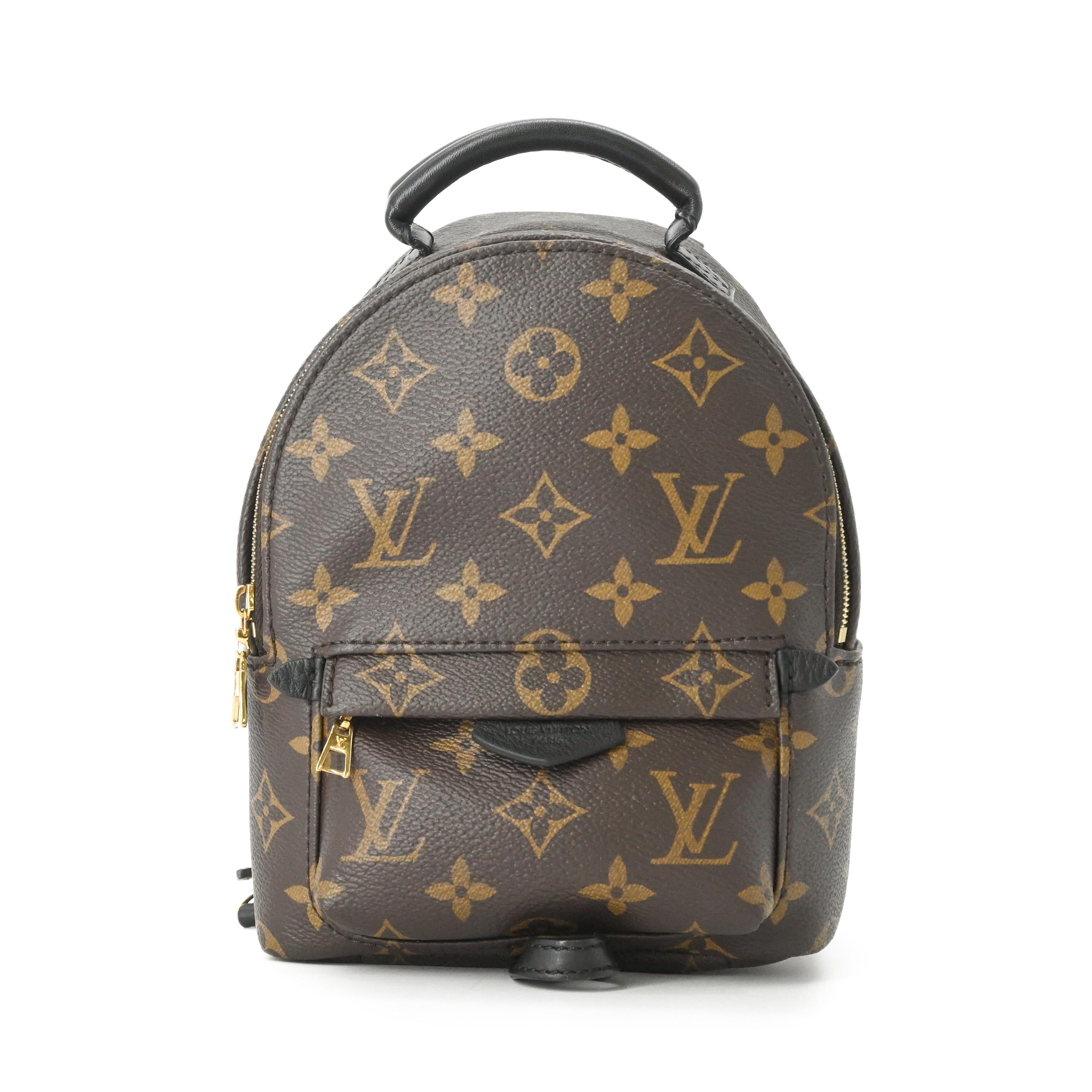 【美品】LOUIS VUITTON ルイヴィトン モノグラム パームスプリングス ミニ バックパック レディース ブラウン 茶 M44873｜ブランド買取販売SRC２号店
