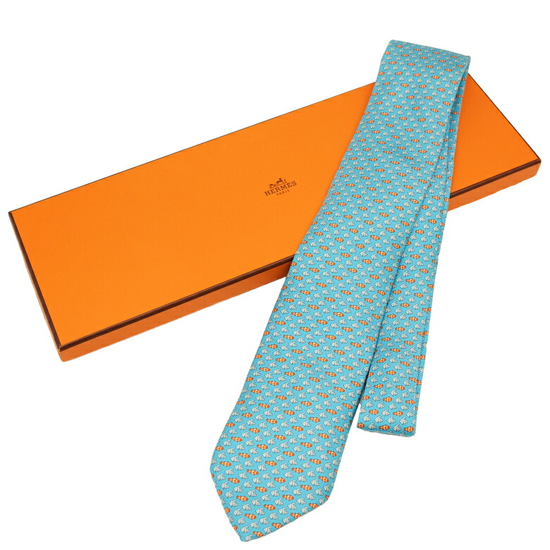 楽天市場】エルメス HERMES ネクタイ H織りタイ 7cm シルク バイ