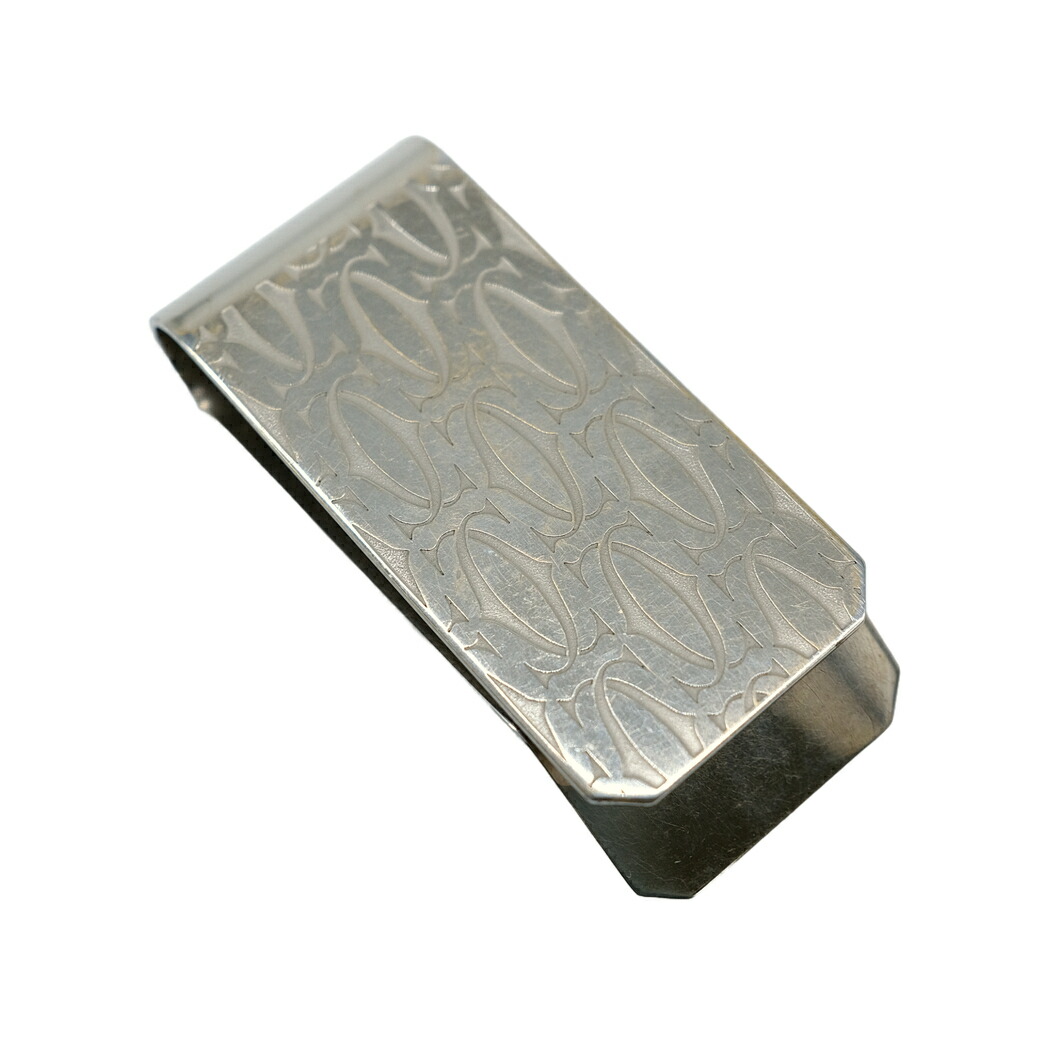 楽天市場】カルティエ マネークリップ シルバーカラー ド