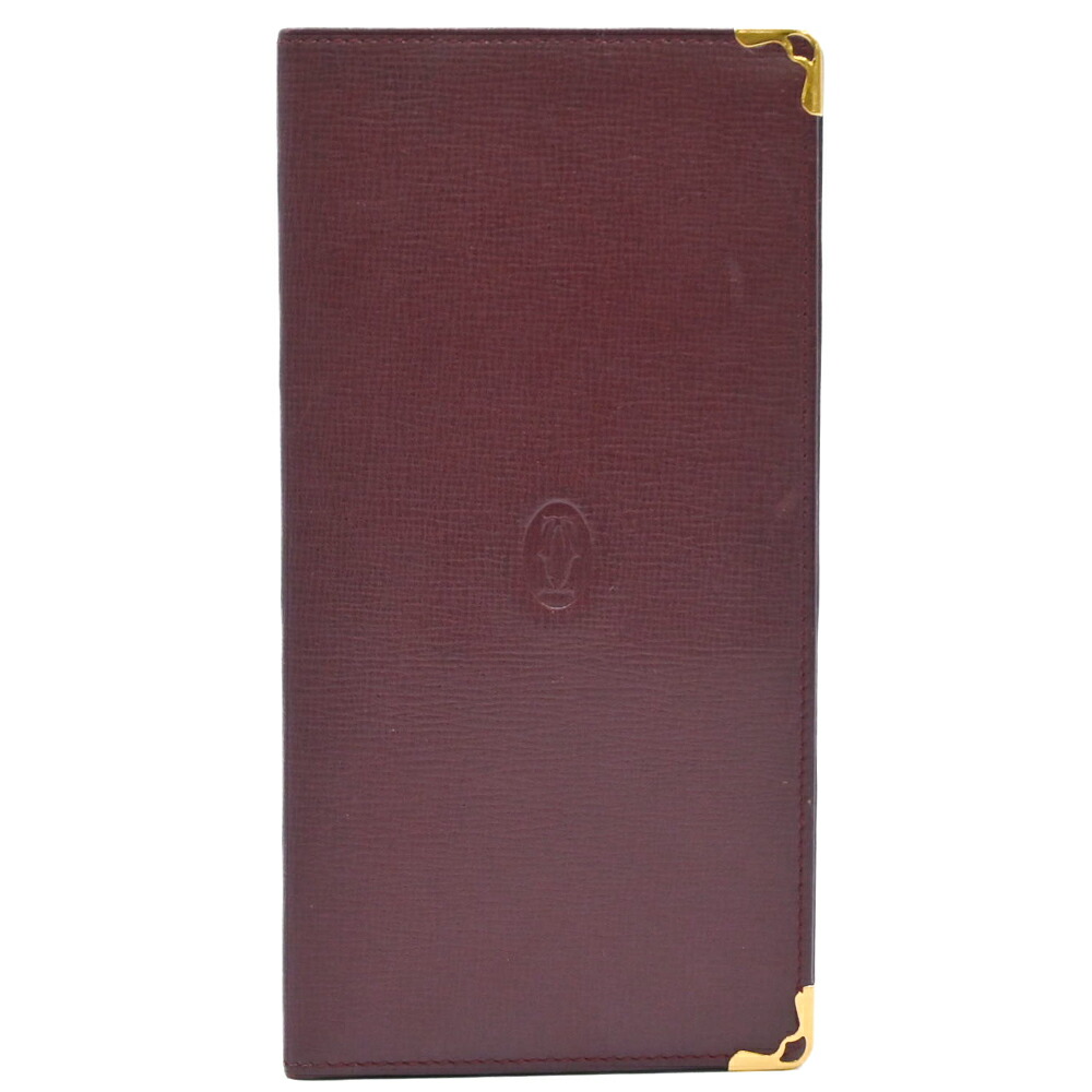中古 カルティエ 二つ折り 長札入れ マストライン メンズ ボルドー レザー 楽天市場】【中古】 カルティエ 二つ折り 長札入れ マストライン