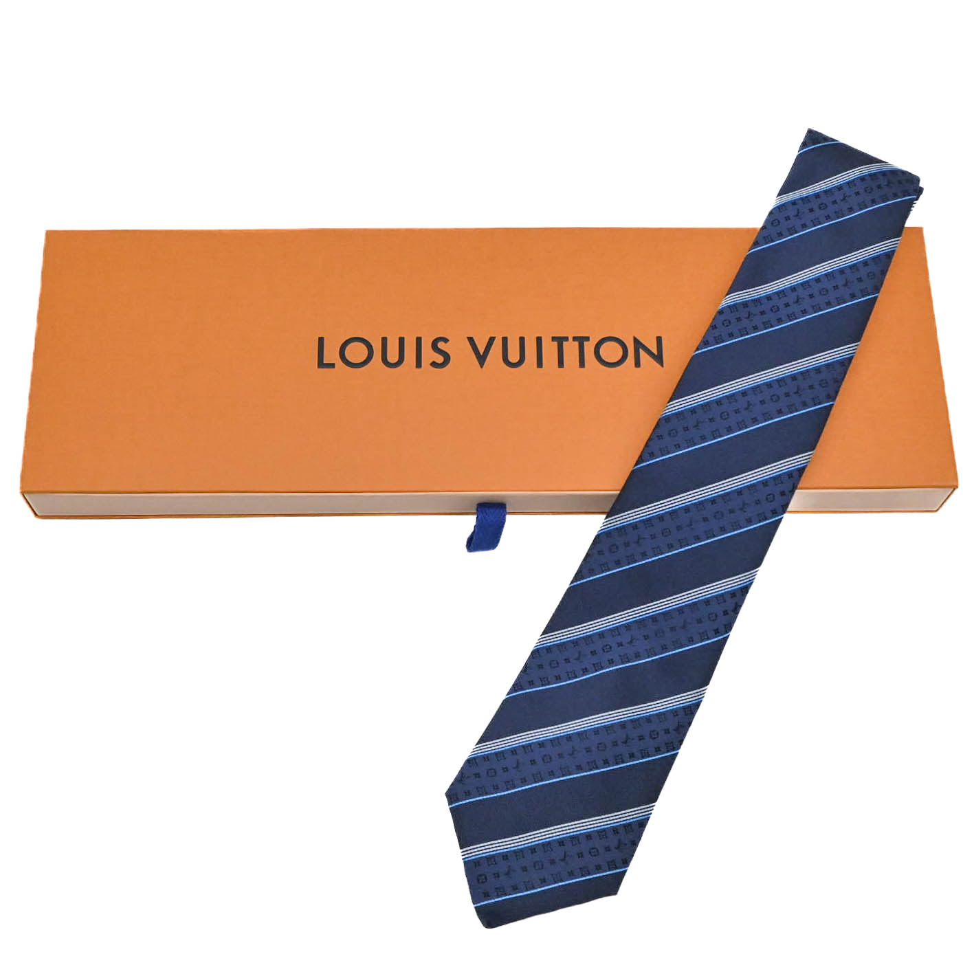 ルイヴィトン ネクタイ クラヴァット LV ラビット ネイビー M78032 LOUIS VUITTON ルイヴィトン ネクタイ クラヴァット LV ラビット