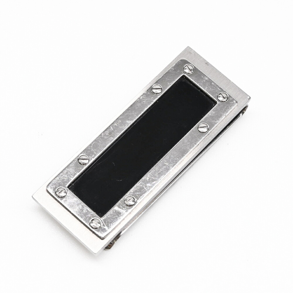 Cartier マネークリップ シルバー ブラック Cartier カルティエ CARTIER マネークリップ メタル シルバー