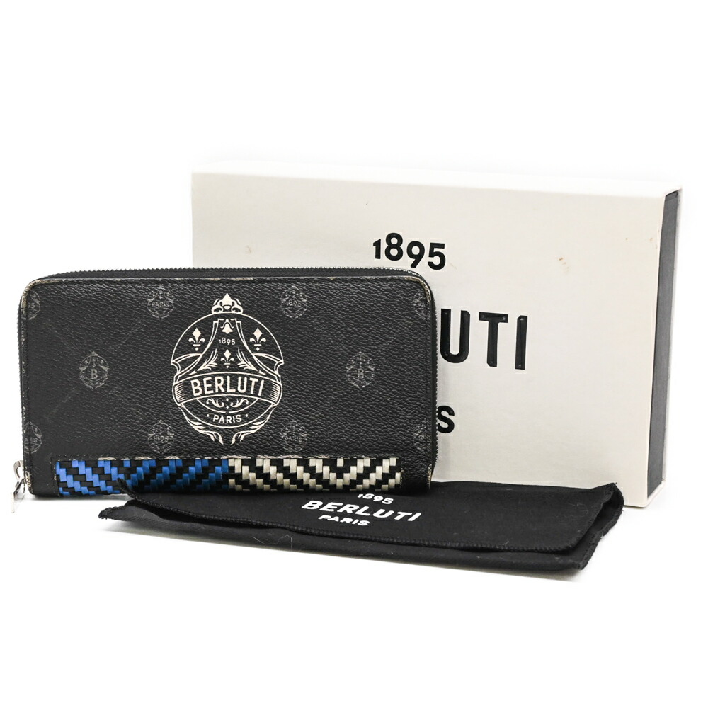 期間限定セール　美品　ベルルッティ　長財布　イタウバネオスクリットレザーロング Berluti ベルルッティ イタウバ ネオ スクリットレザーロング