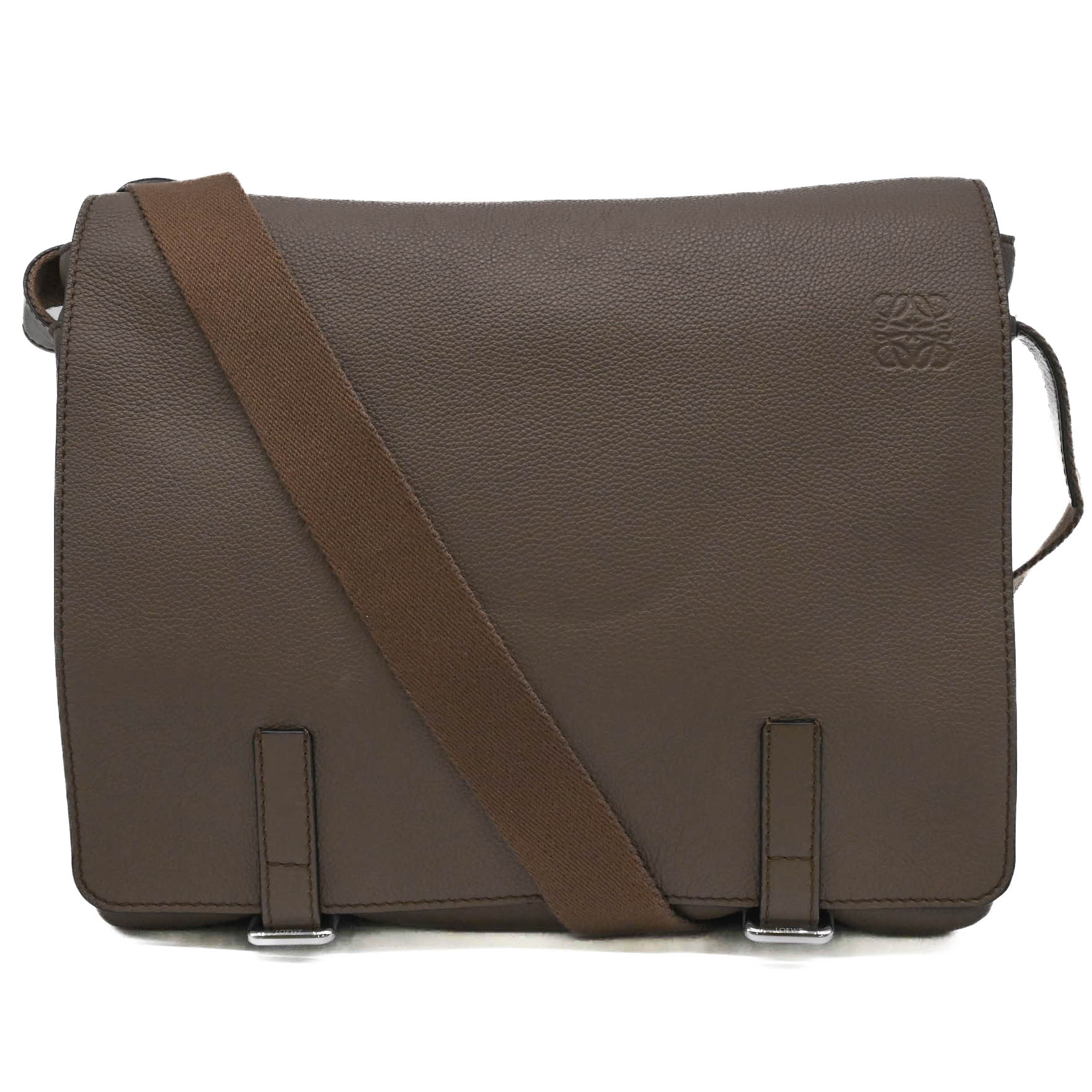 【美品】LOEWE アナグラム メッセンジャー ショルダーバッグ LOEWE ロエベ ショルダーバッグ PEBBLE MESSENGER SMALL ペブル