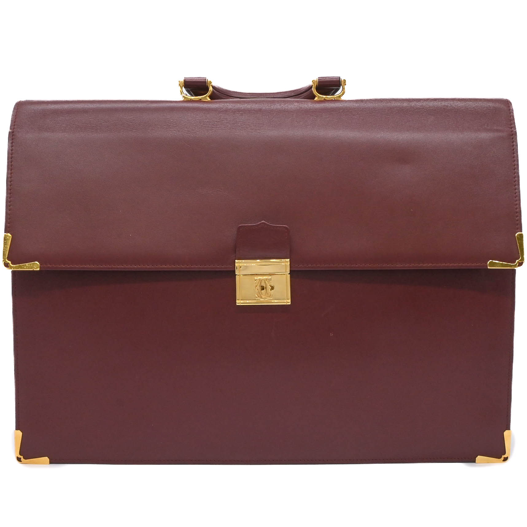 ⭐︎ 【鑑定済】Cartier カルティエ マストライン ブリーフケース 本革 Cartier カルティエ マストライン レザー ブリーフケースA4 ビジネス