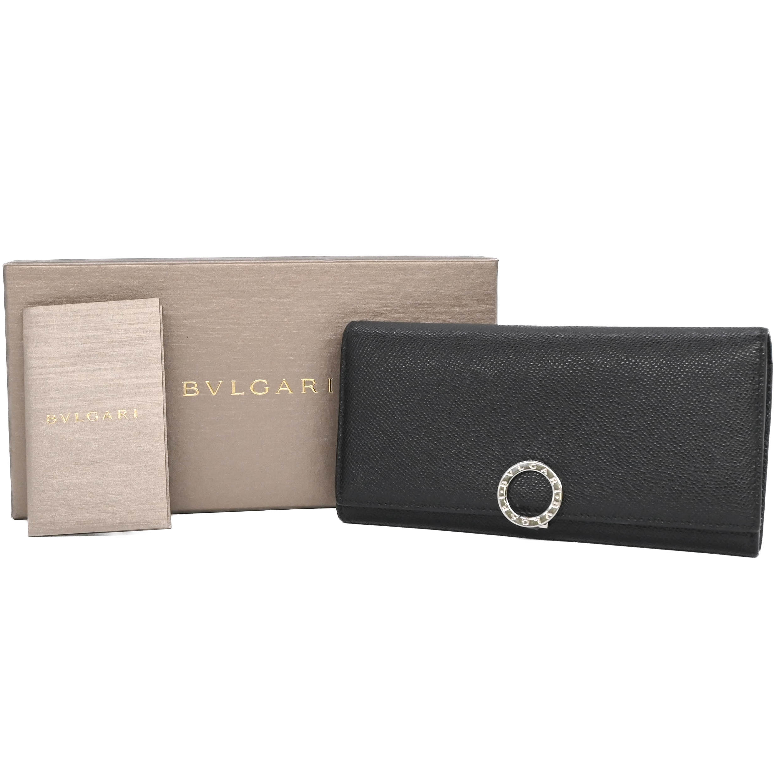 【楽天市場】【美品】BVLGARI ブルガリ ブルガリブルガリ ロゴクリップ ラージ ウォレット 長財布 レザーユニセックス ブラック ...