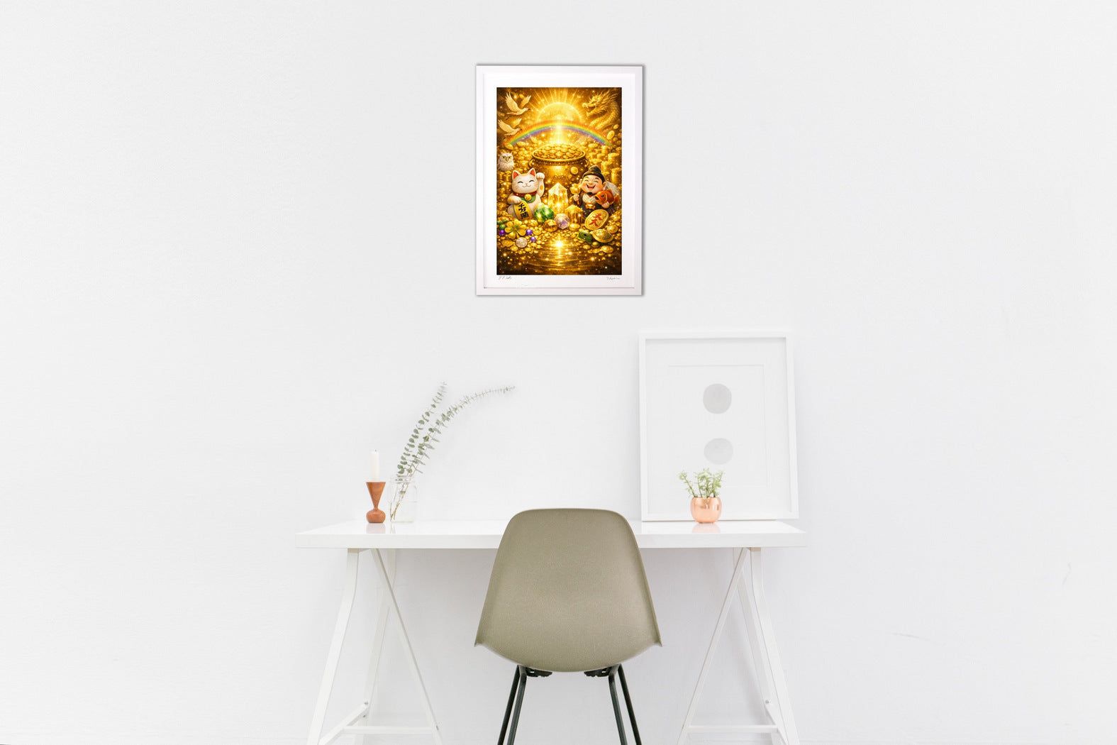 版画 黄金の祝福｜Golden Blessings of Abundance (光拳)｜sreショップ店
