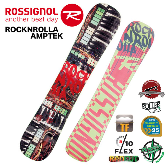 スノーボードロシニョール 2015年ひな型 ハイブリッドキャンバー【ROCKNROLLA AMPTEK】