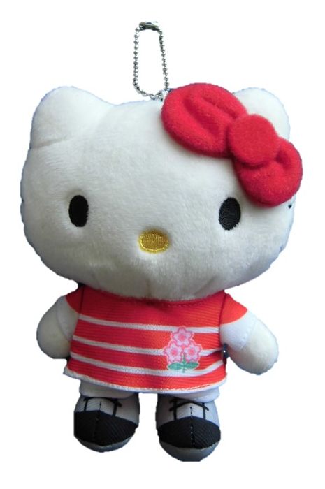 ラグビー　日本代表　×　キティ　BC　ぬいぐるみ　マスコットキーチェーン