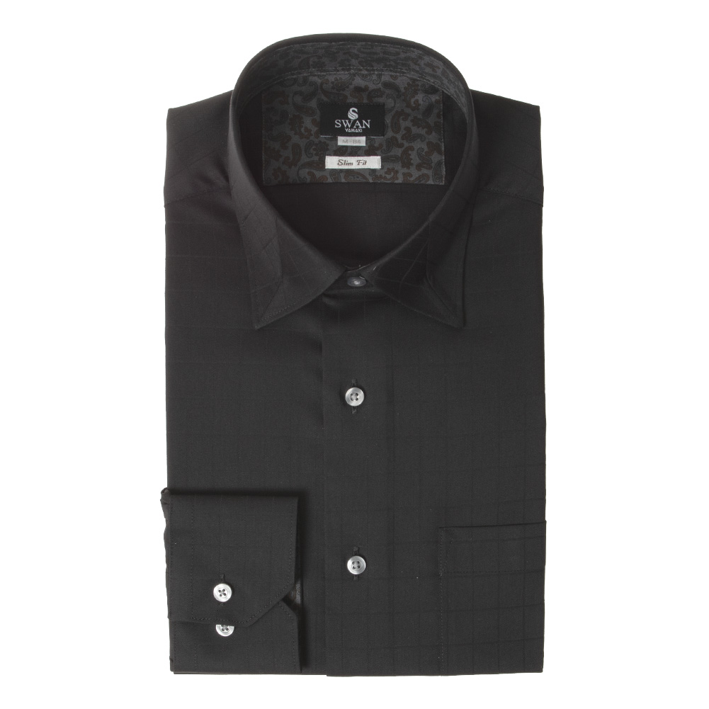 楽天市場】メンズ ドレスシャツ 長袖 形態安定 スリムフィット