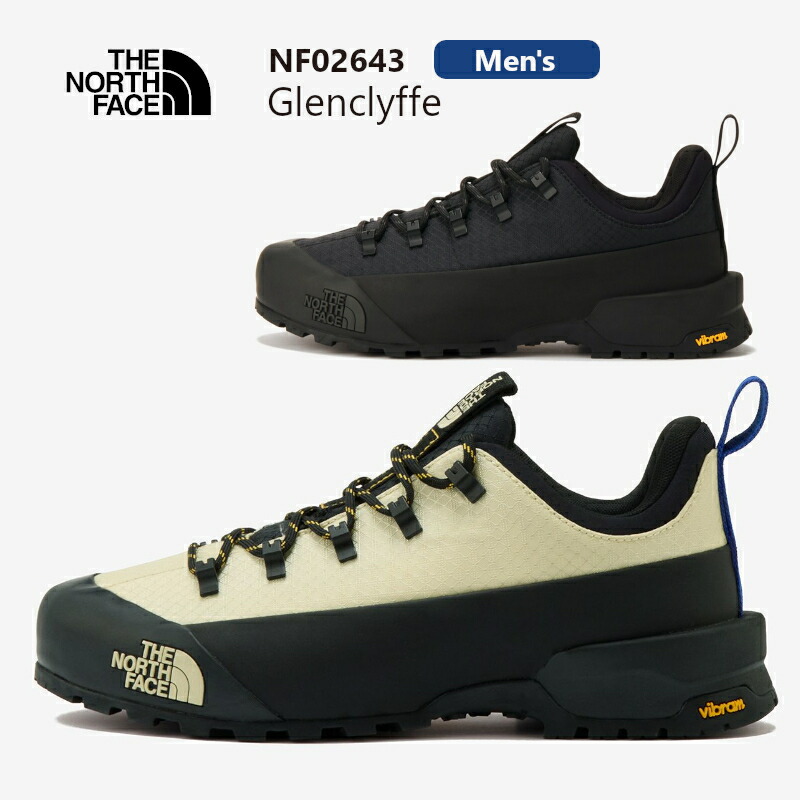 THE NORTH FACE ザ・ノース・フェイス Glenclyffe グレンクリフ NF02643 メンズ スニーカー 防滑 ベージュ 黒 ローカット クライミングシューズ 厚底 登山 ハイキング キャンプ アウトドア タウンユース vibram