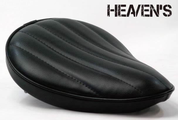 HEAVEN'S ソロシート（スタンダード・フラット）バーチカル ブラック/ヘブンズ 汎用 マーキュリーソロシート バイク用サドルシート
