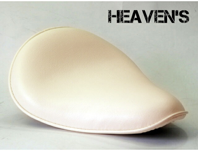 HEAVEN'S ソロシート（スタンダード・バックサイドアップ）スムース アイボリー/ヘブンズ 汎用 マーキュリーソロシート バイク用サドルシート