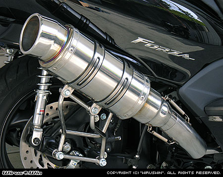 フォルツァ (MF10) ウイルズウインマフラー　エキパイ加工有り 楽天市場】WirusWin フォルツァ(MF10)用 コンビネーション