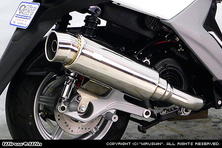楽天市場】WirusWin SYM RV125i用 ステップマフラー