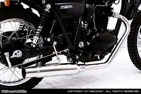 楽天市場】KAWASAKI カワサキ 250TR Type1 ステンレスマフラー 人気の