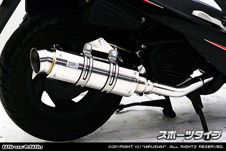楽天市場】WirusWin SYM RV125i用 ファーストマフラー