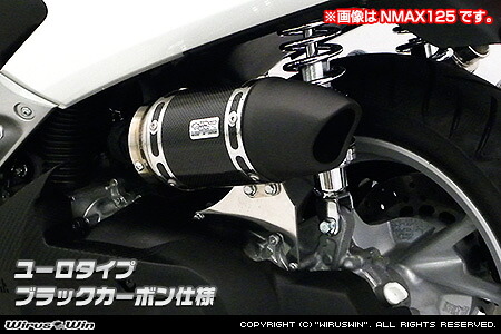 WirusWin トリシティ125(2BJ-SEC1J) サイレンサー型 エアクリーナーkit ユーロタイプ ブラックカーボン仕様 /ウイルズウィン｜エスエスオート店