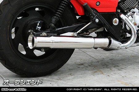 カワサキ　エリミネーター250v スラッシュマフラー カワサキ KAWASAKI ステンレス スラッシュカット マフラー