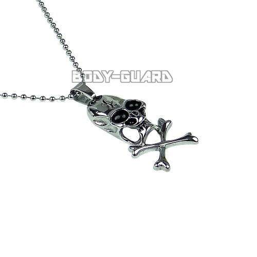 ドクロネックレス シルバー ブラック メンズ レディース ファッション おしゃれ ペンダント 首飾り おもしろグッズ 雑貨 誕生日 クリスマス プレゼント ギフト プチギフト ボールチェーン付属 骸骨 スカル ハロウィン 海賊 仮装 コスプレ Crunchusers Com