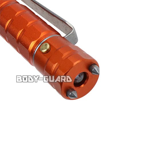 楽天市場 タクティカルペン T 7 Ledライト付き オレンジ ボールペン ガラス割り ガラスクラッシャー クボタン ディフェンスペン 護身 護身用 棒 小型 武器 護身グッズ 防犯 防犯用品 防犯グッズ 自己防衛 災害時 本物 筆記具 筆記用具 プレゼント 女性 男性 学生 常備