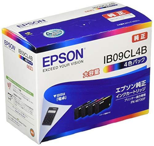 エプソン 純正 インクカートリッジ IB09CL4B ４色パック 大容量インク 送料無料