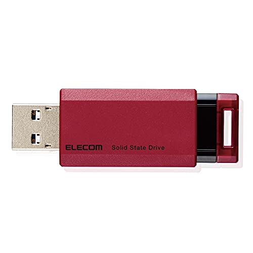 エレコム 外後ばらいSSD 1結核症 USB3.2(Gen2) なおなお書き5/なおなお書き4(製造業者動くこと突き止める済) 撃ち当てる式 赤いこと ESD-EPK1000 貨物輸送無料 内蔵CDドライブ-PCパーツ