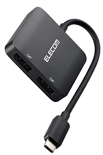 エレコム USB-C DisplayPort 変換 8K/30Hz 4K/60Hz (USB C to DisplayPort 2ポート 送料無料