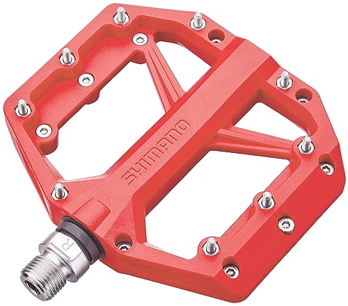 シマノ(SHIMANO) PD-GR400 EPDGR400 カジュアル トレイルライディング用 フラットペダル レッド 送料無料