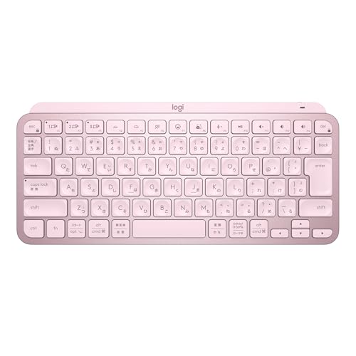 ロジクール MX KEYS mini KX700RO ミニマリスト 無線電話 イルミネイテッド 鍵盤 サクラ色 申し受ける式 bluet 貨物輸送無料
