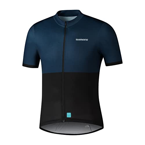 シマノ(SHIMANO) サイクリングジャージ エレメントジャージ 2023年モデル ネイビーXS(ヨーロッパサイズ) 身長目安:157 送料無料
