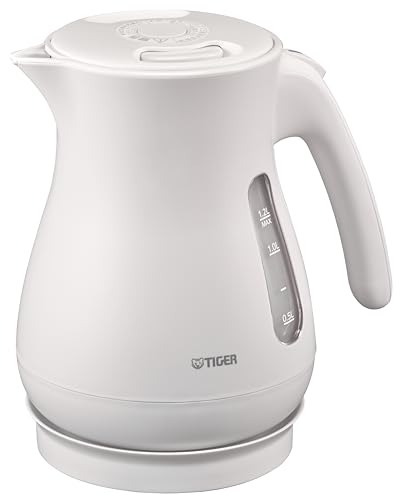 【WEB限定】タイガー魔法瓶 電気ケトル 驚速 軽量 蒸気セーブ 湯沸かし 1.2L 転倒お湯漏れ防止 カラ炊き防止 マットホワイト P 送料無料