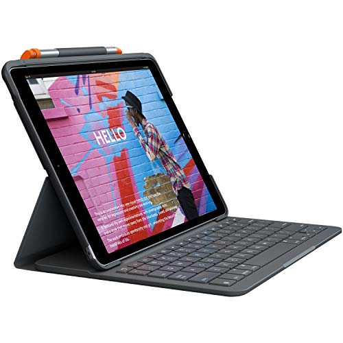 ロジクール iPad 10.2 インチ 対応 第9世代 第8世代 第7世代 キーボード iK1055BK グラファイト SLIM FOL 送料無料