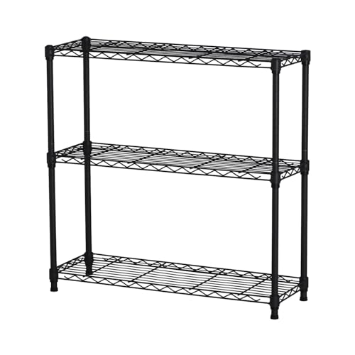 エイアイテック(AITECH) 19φスチールラックセット 3段 幅75cm 奥行25cm 高さ74.3cm 支柱径19mm 組立品 ダ 送料無料
