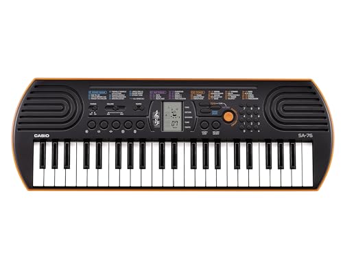 カシオ(CASIO) ミニキーボード Casiotone SA-76 44ミニ鍵盤 100音色内蔵 正確な音程だから音とりにも便利 液晶 送料無料