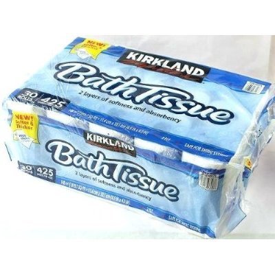 カークランド KIRKLAND バスティッシュ(トイレットペーパー) 2枚重ね 30ロール(6ロール×5パック)×4セット 送料無料|SSE販売店