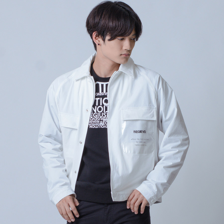 人気ブランド 1 000円引きクーポンが使える ブルゾン メンズ 春 秋 白 黒 ホワイト ブラック ショート M L ナイロン ワークジャケット Regievo レジエボ Hk エイチケー Select Shop Hk エイチケー 最適な価格 Www Habs Edu Kw