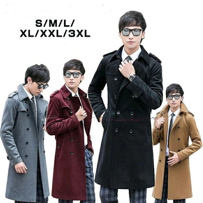 メンズ ウール トレンチコート メンズ ロングコート トレンチコート ショート ビジネストレンチコート｜Sショップ