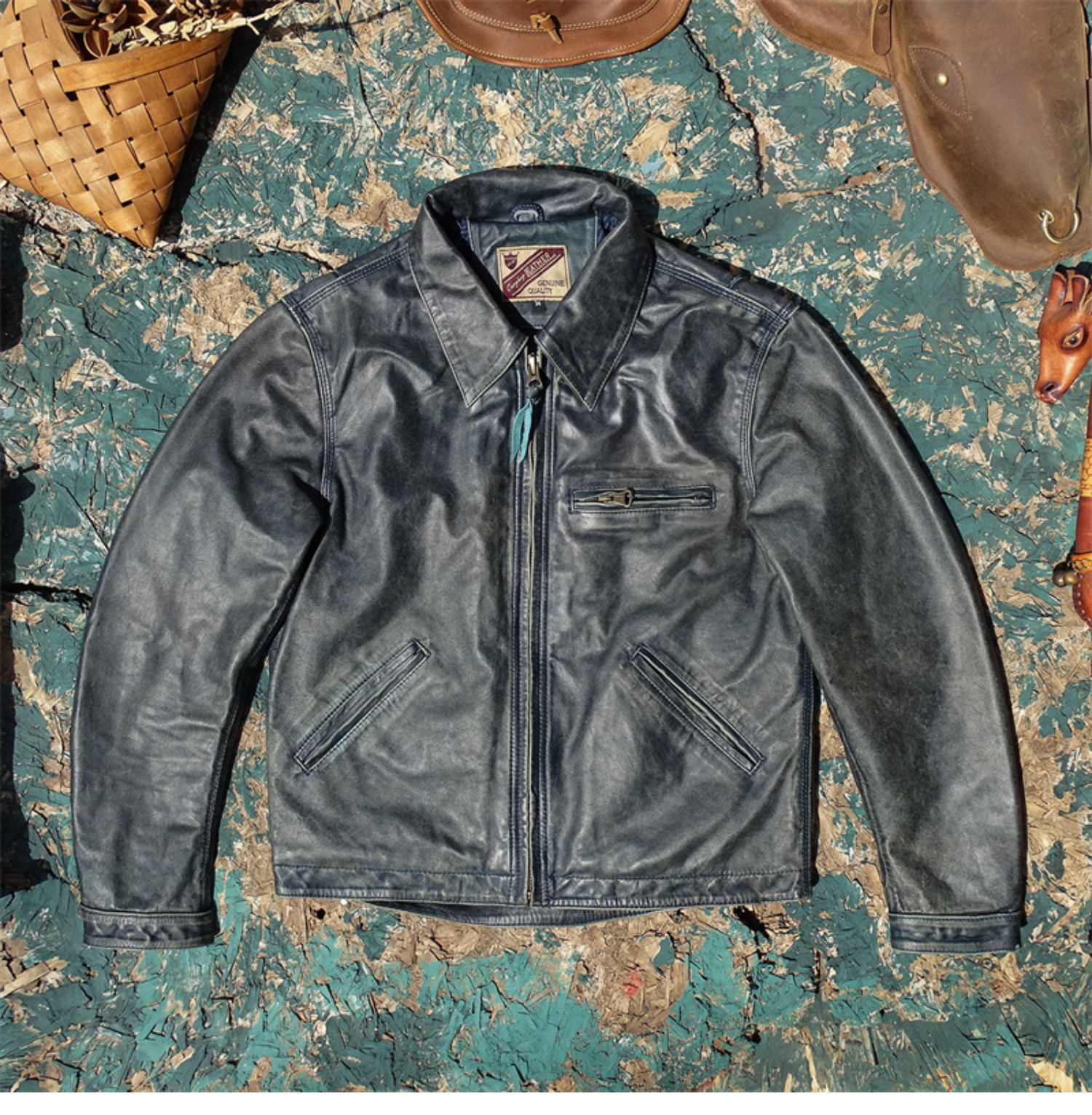 ア ブルゾン 通勤 ビジネス テーラードジャケット カジュアル 洋服 柔らかい 春秋 革ジャン レザーシャツ レザージャケット 牛革