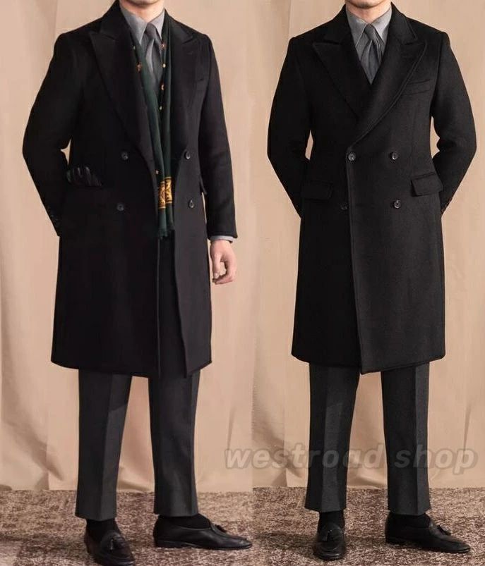 通 紳士服 スリム 防寒コート 暖かい ダブル ロングコート ビジネスコート フォーマル おしゃれ アウター ウール コート メンズ