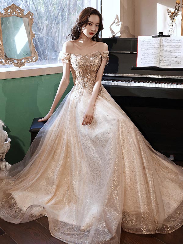 ロングお召しもの 三鞭酒色 色合いお召しもの 妃殿下生産ライン オフショルダー 色合いお召しもの ロングお召しもの かき鳴らす会