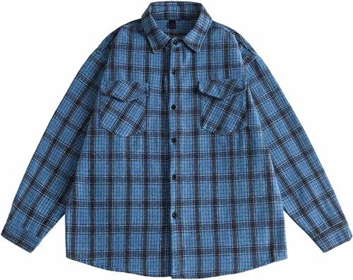 チェックシャツ メンズシャツ メンズ 長袖シャツ 折り襟 2胸ポケット 春秋 おしゃれ シンプル 日常着用 ファッション ビッ｜Sショップ 7,137円