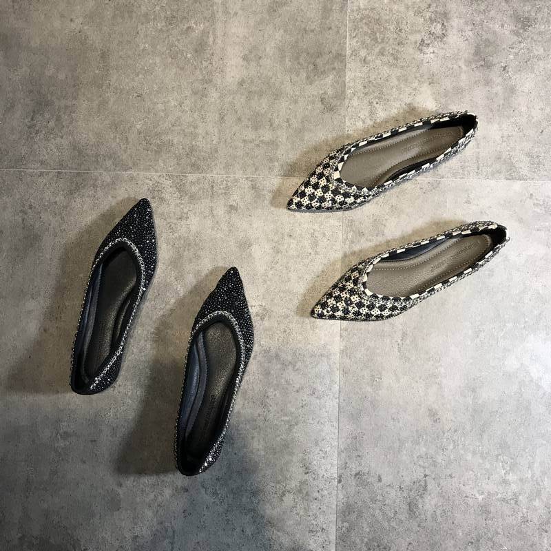 靴 お出でになる感 靴  個人的特徴的 レディースシューズ レディースパンプス 冷やりとした ビジュー 木目細かシューズ かっこいい 木目細か