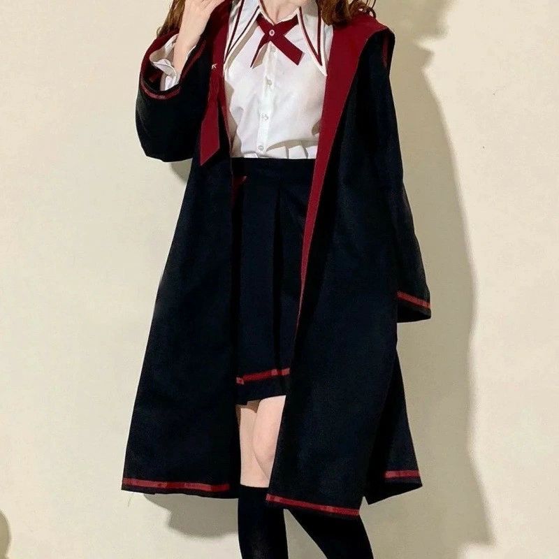 長袖 ゴスロリ 衣装 制服 マント 森ガール 学生服 スカート 魔法風 学園風 コスプレ リボン お嬢様 ドレス コスチュー 6,090円