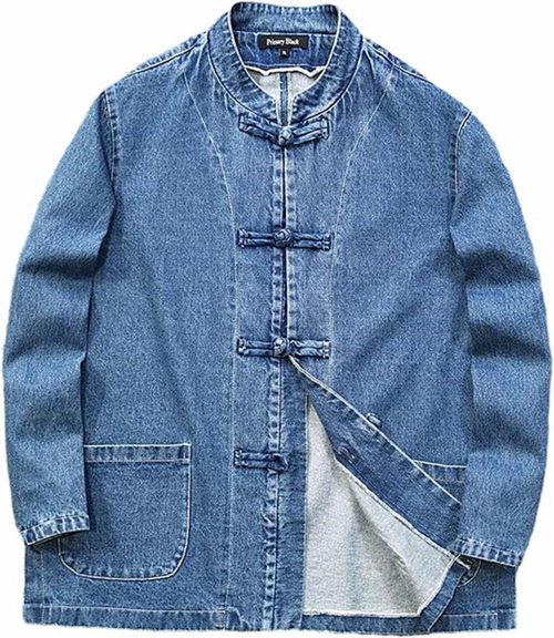 メンズ 長袖 カジュアル シャツジャケット チャイナボタン シンプル 無地 春夏秋服 吸汗 透湿 耐久 薄い コンフォ