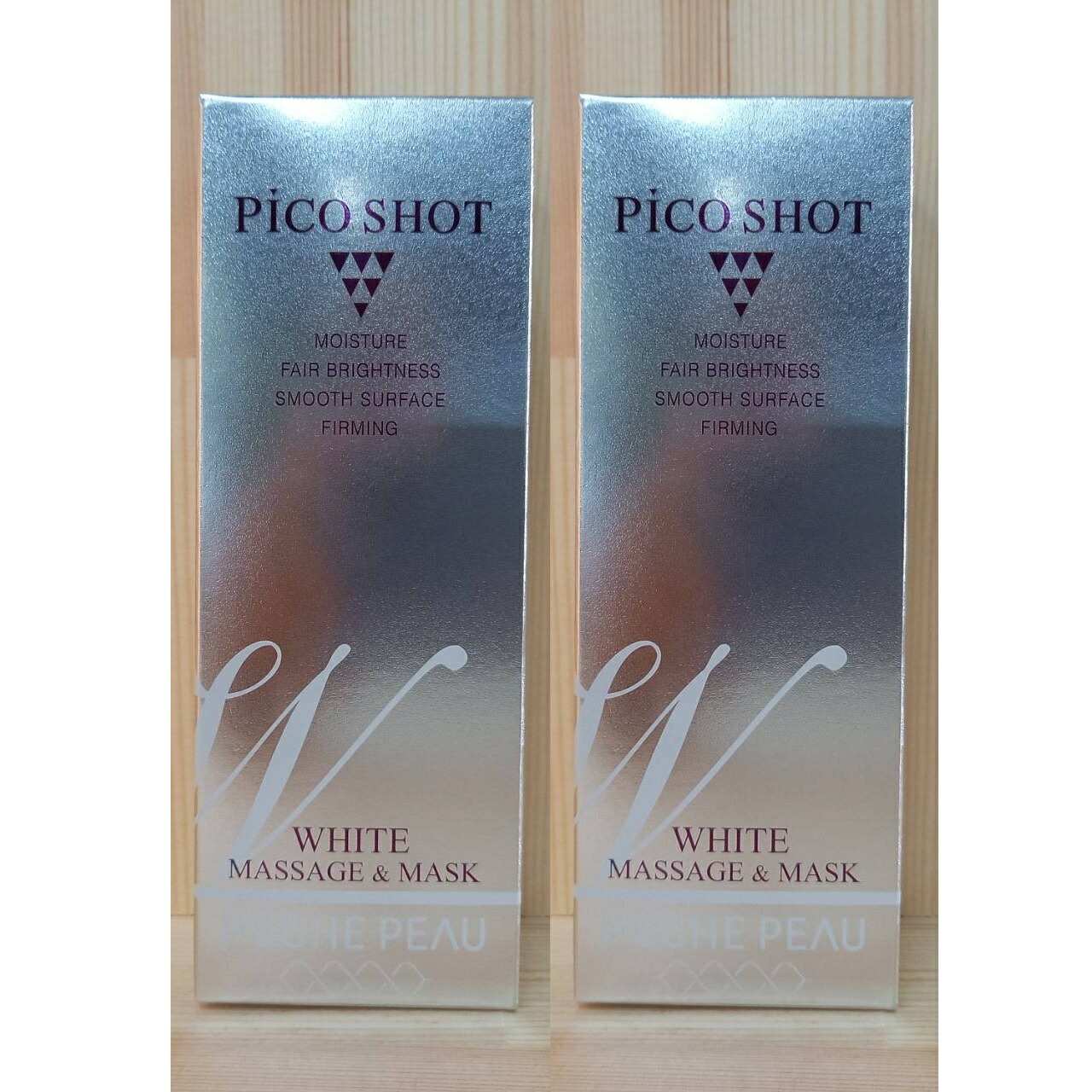 PECHE PEAU ピーチポウ ピコショット ホワイトマッサージ＆マスク 100g 2本